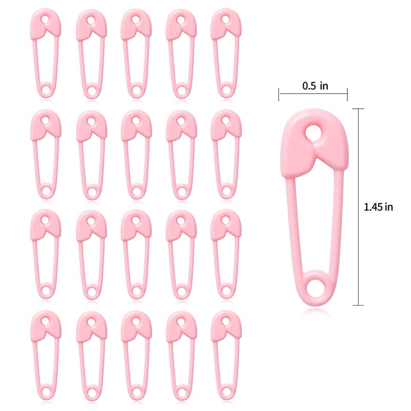 JUXINGDAZYF 144 Pieces of Plastic Safety Pin Girl Baby Shower Preferred Charm (Pink) - Image 5